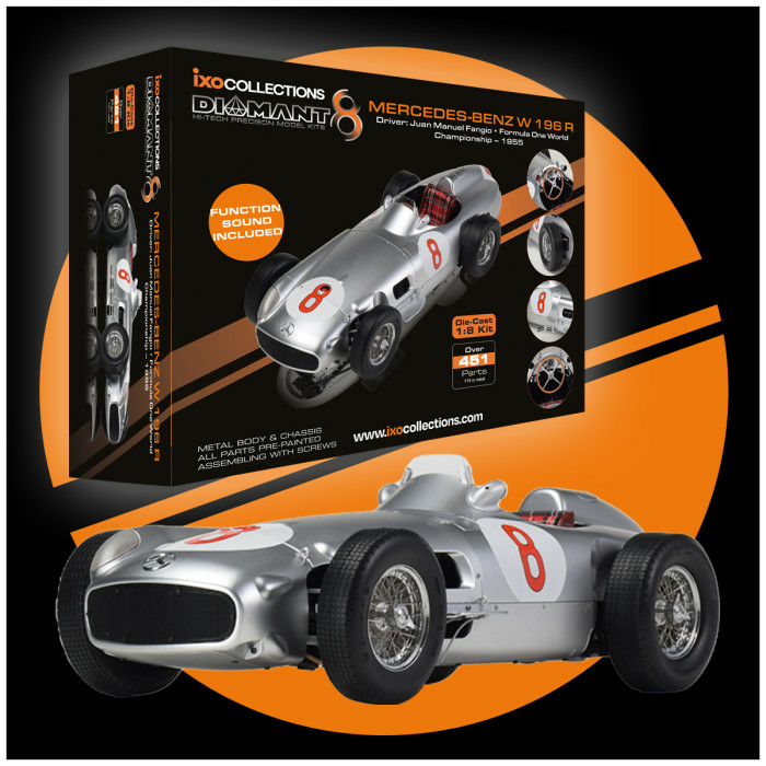 Model Kit Diamant Mercedes-Benz W196 R No.8 Fangio - 1:8